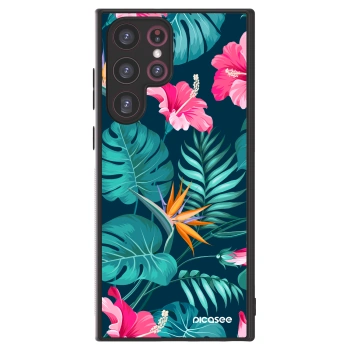 Picasee ULTIMATE CASE PowerShare pro Samsung Galaxy S22 Ultra 5G - Pink Monstera