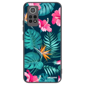 Picasee silikónový čierny obal pre Xiaomi Redmi Note 12 Pro 4G - Pink Monstera