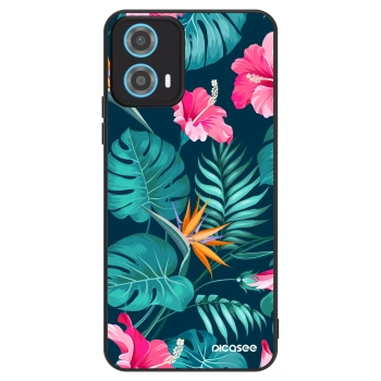 Obal pre Motorola Moto G34 5G - Pink Monstera
