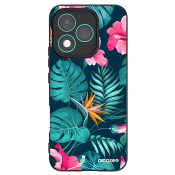 Picasee silikónový čierny obal pre Honor 400 Lite 5G - Pink Monstera