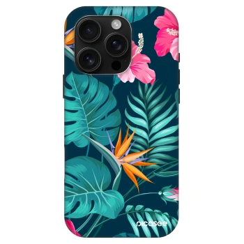Picasee Fashion Case MagSafe pre Apple iPhone 16 Pro - Pink Monstera