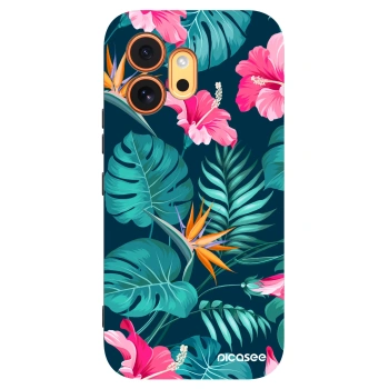 Picasee silikónový čierny obal pre Honor 600 - Pink Monstera