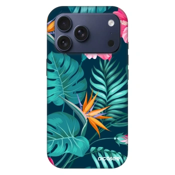 Picasee Fashion Case MagSafe pre Apple iPhone 18 Pro - Pink Monstera