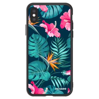 Picasee ULTIMATE CASE pro Apple iPhone X/XS - Pink Monstera