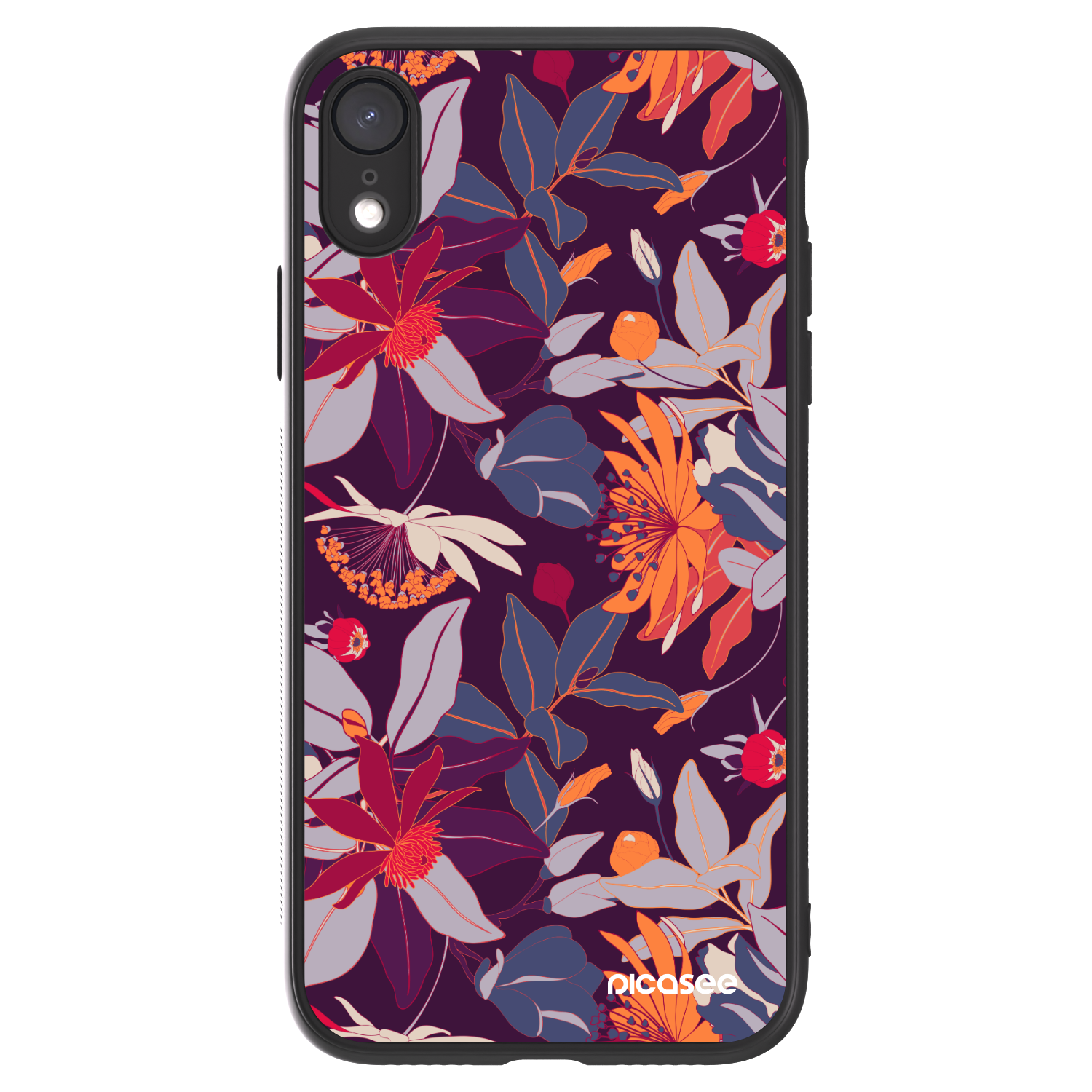 Picasee ULTIMATE CASE pro Apple iPhone XR - Purple Leaf