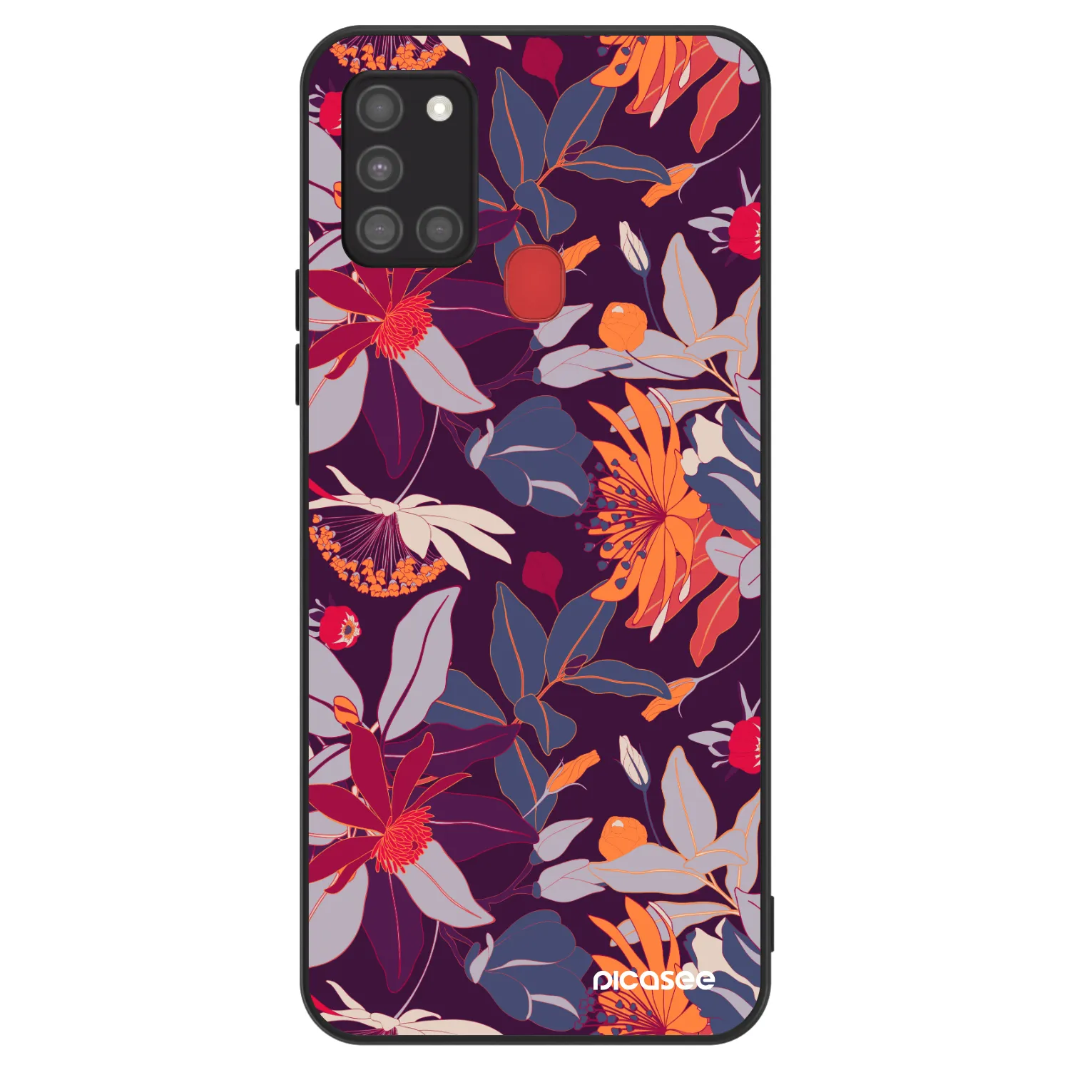 Picasee ULTIMATE CASE pro Samsung Galaxy A21s - Purple Leaf
