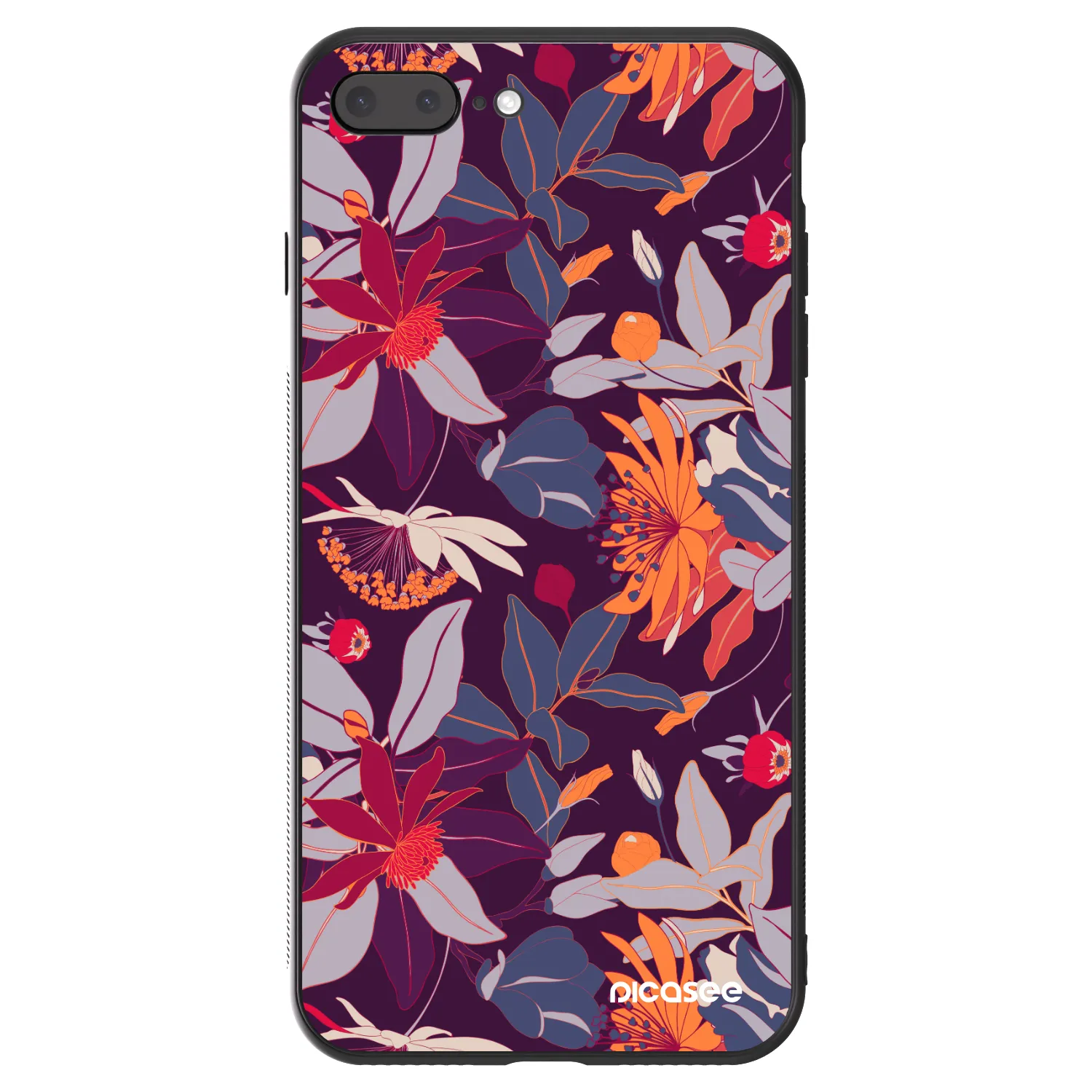 Picasee ULTIMATE CASE pro Apple iPhone 8 Plus - Purple Leaf
