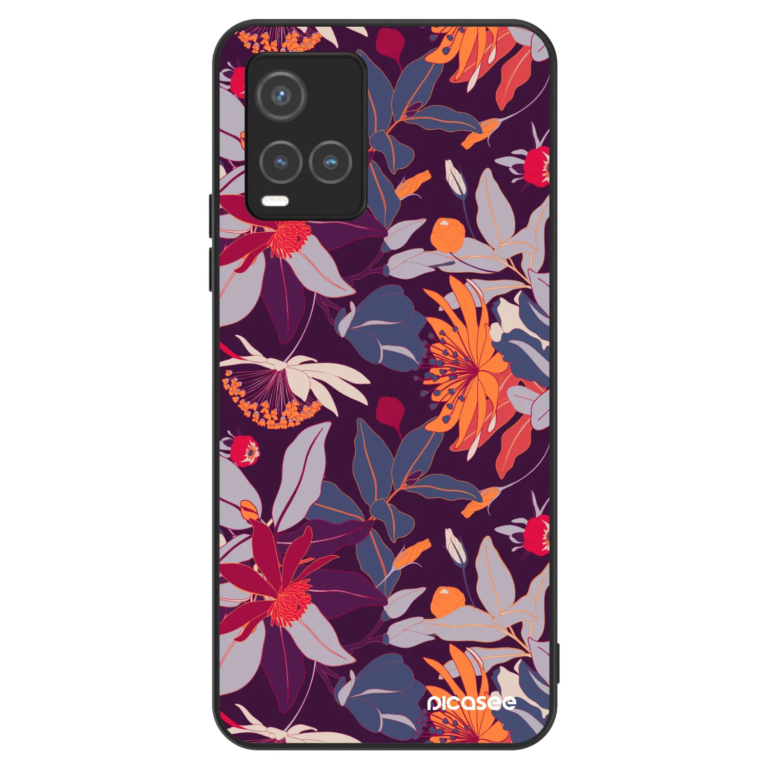 Picasee ULTIMATE CASE pro Vivo Y33s - Purple Leaf