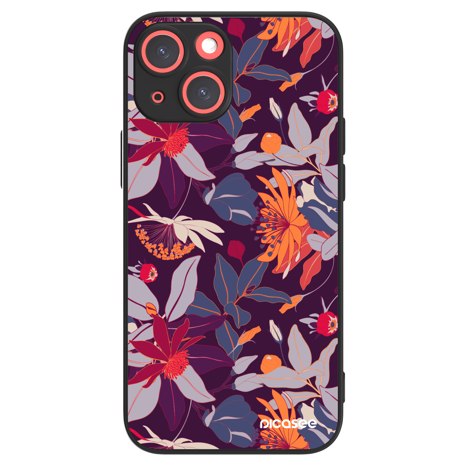 Picasee ULTIMATE CASE MagSafe pro Apple iPhone 13 mini - Purple Leaf
