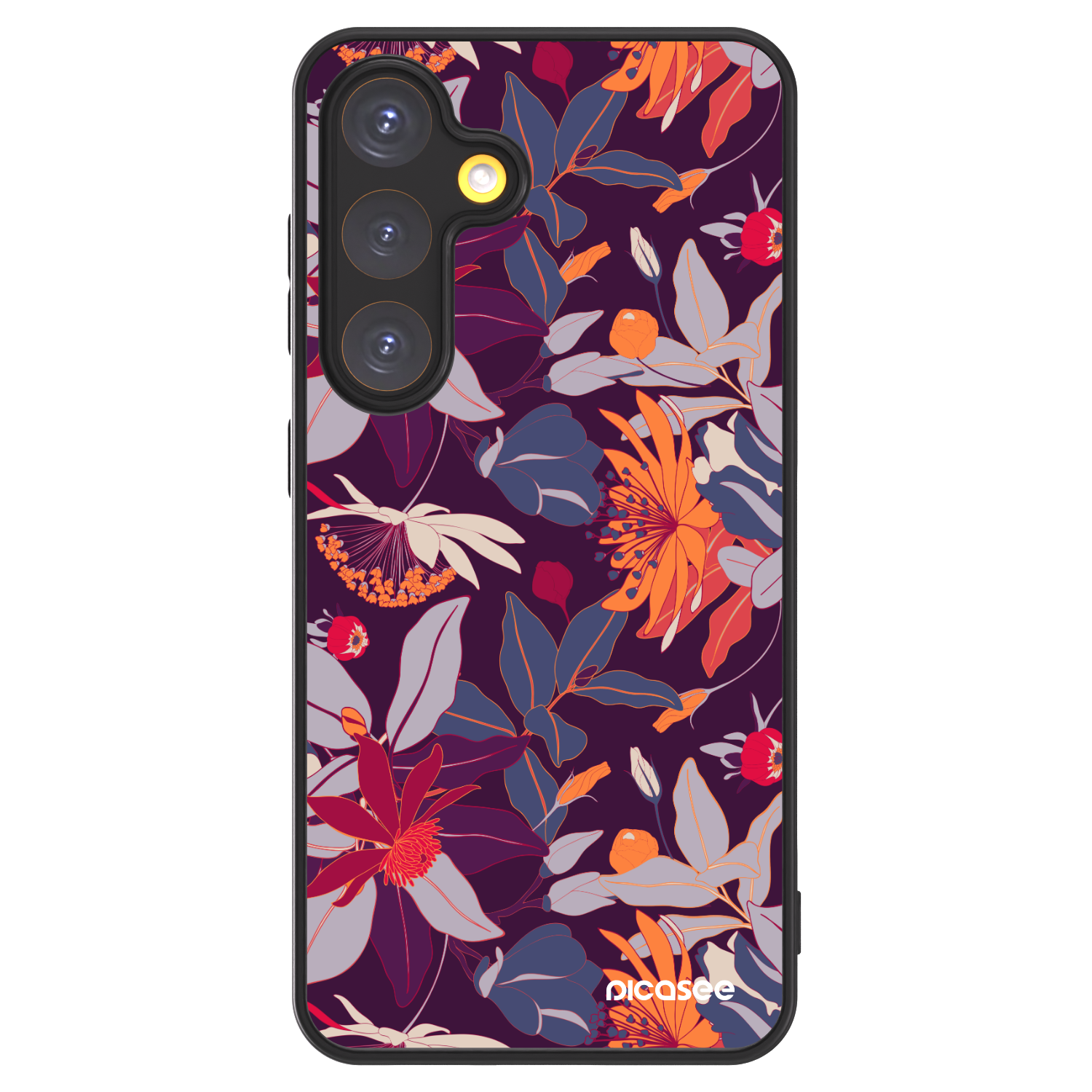 Picasee ULTIMATE CASE pro Samsung Galaxy S24 S921B 5G - Purple Leaf