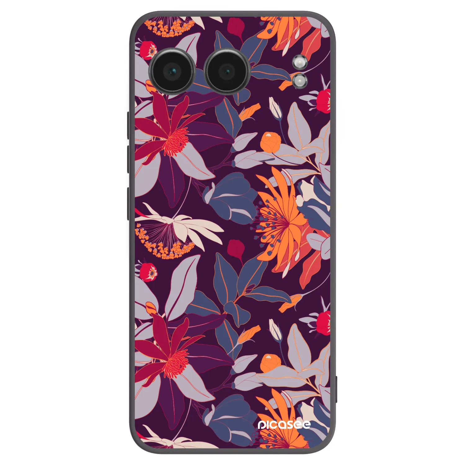 Picasee silikónový čierny obal pre OnePlus Nord 4 - Purple Leaf