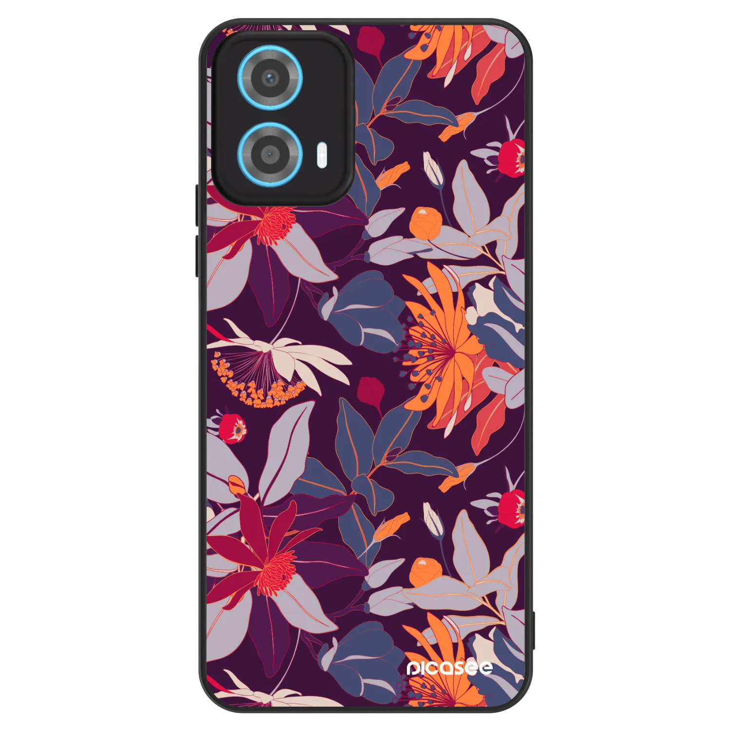 Picasee ULTIMATE CASE pro Motorola Moto G34 5G - Purple Leaf