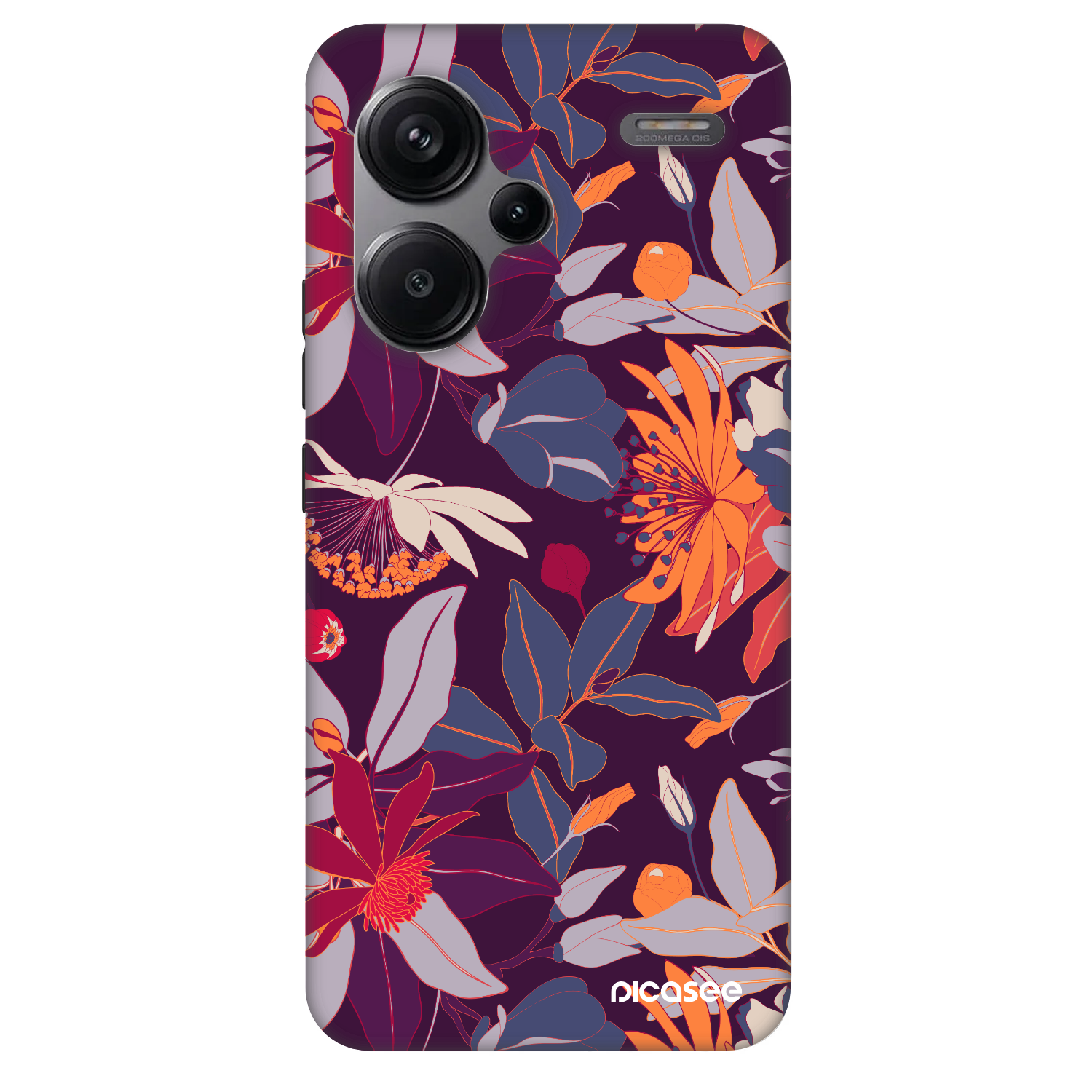 Picasee Fashion Case pre Xiaomi Redmi Note 13 Pro+ 5G - Purple Leaf
