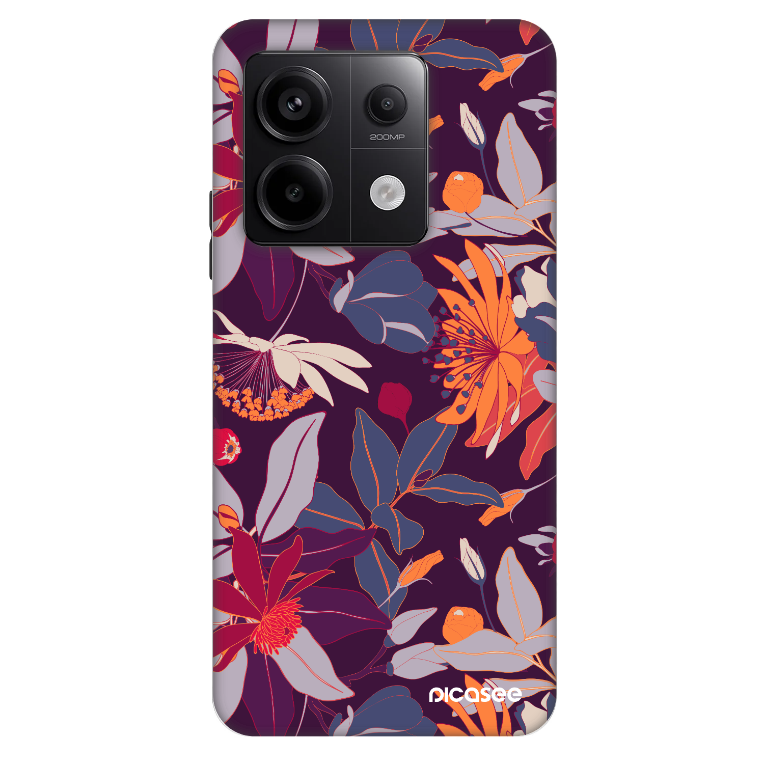 Picasee Fashion Case pre Xiaomi Redmi Note 13 Pro 5G - Purple Leaf