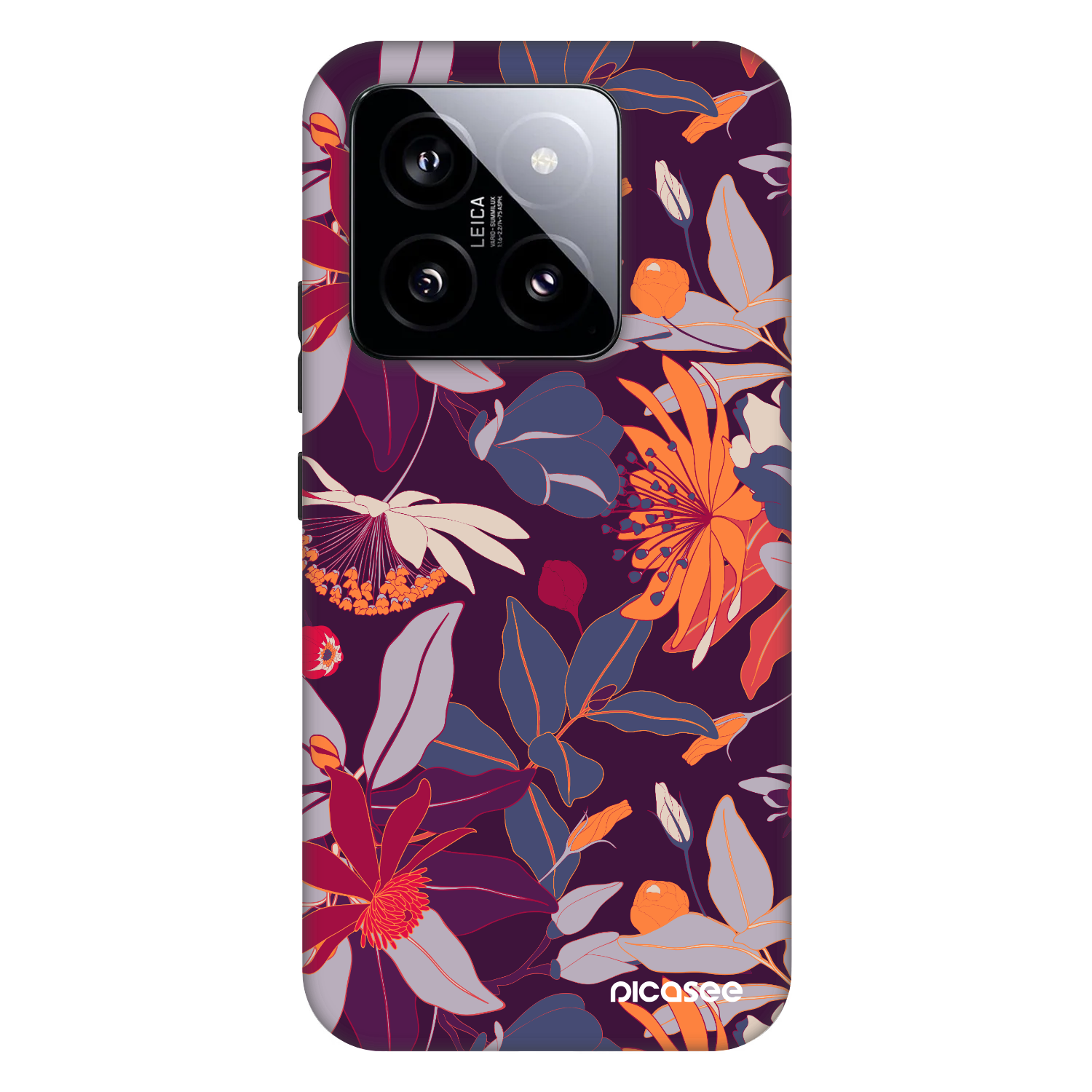 Picasee Fashion Case pre Xiaomi 14 - Purple Leaf