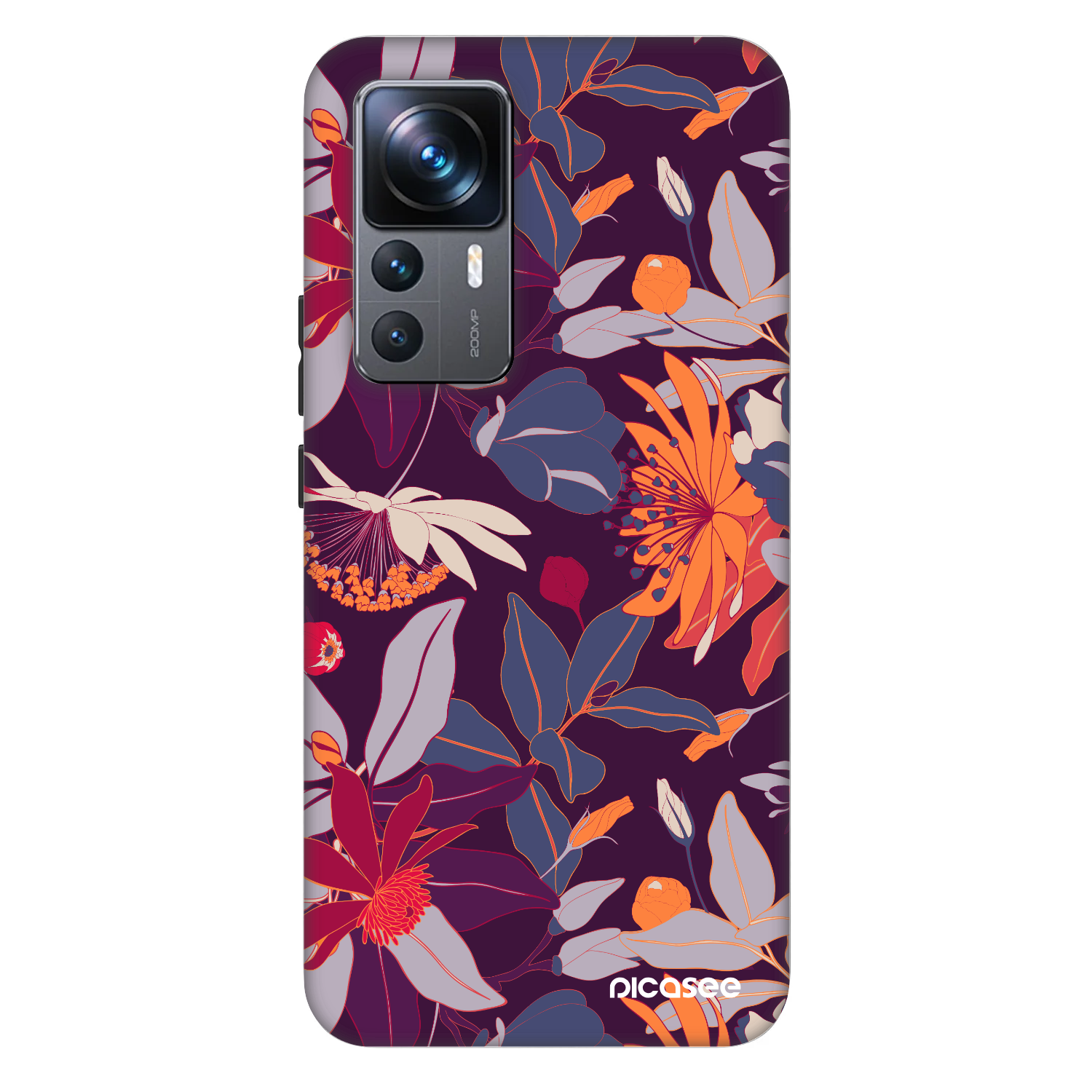 Picasee Fashion Case pre Xiaomi 12T Pro - Purple Leaf