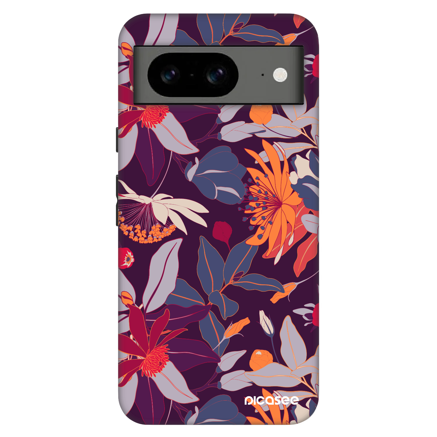 Picasee Fashion Case pre Google Pixel 8 Pro - Purple Leaf