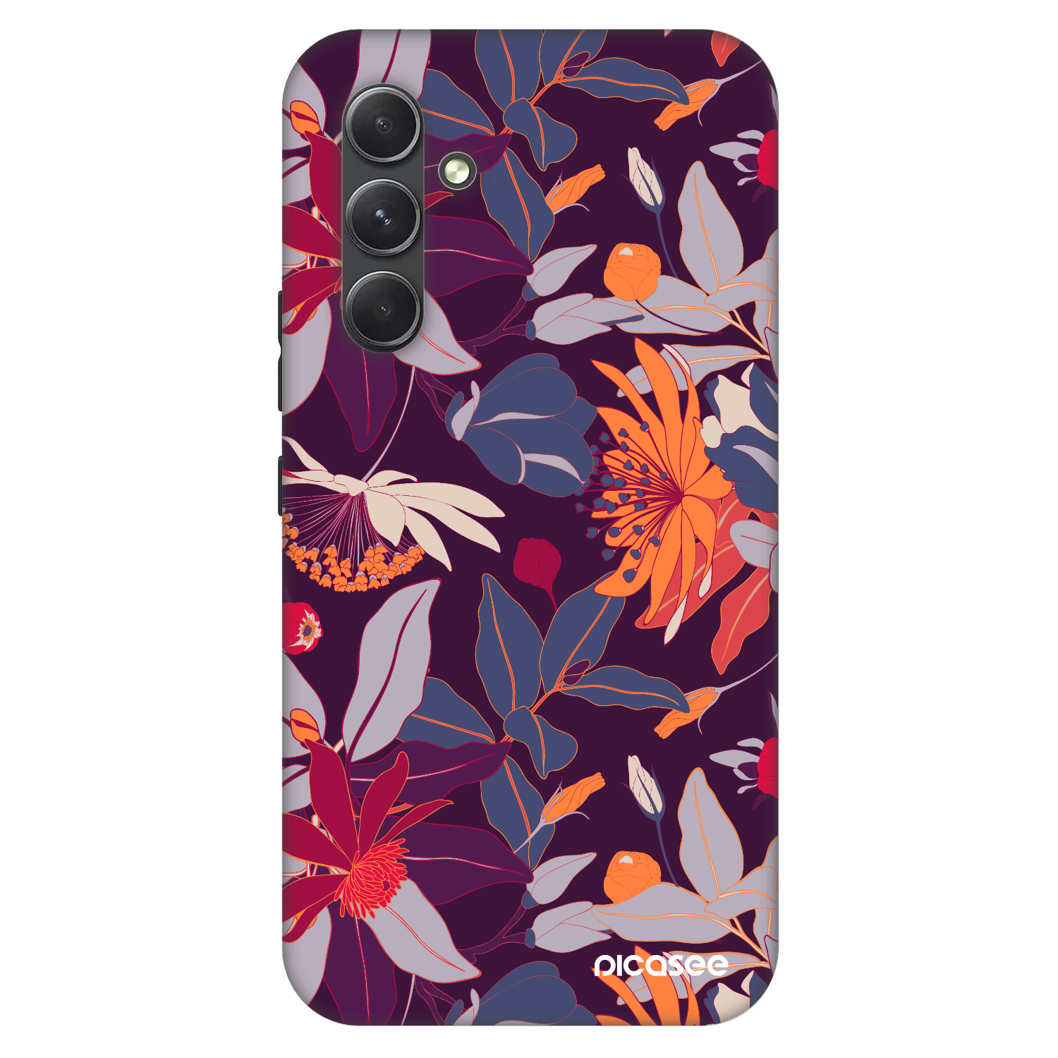 Picasee Fashion Case pre Samsung Galaxy A54 5G A546B - Purple Leaf