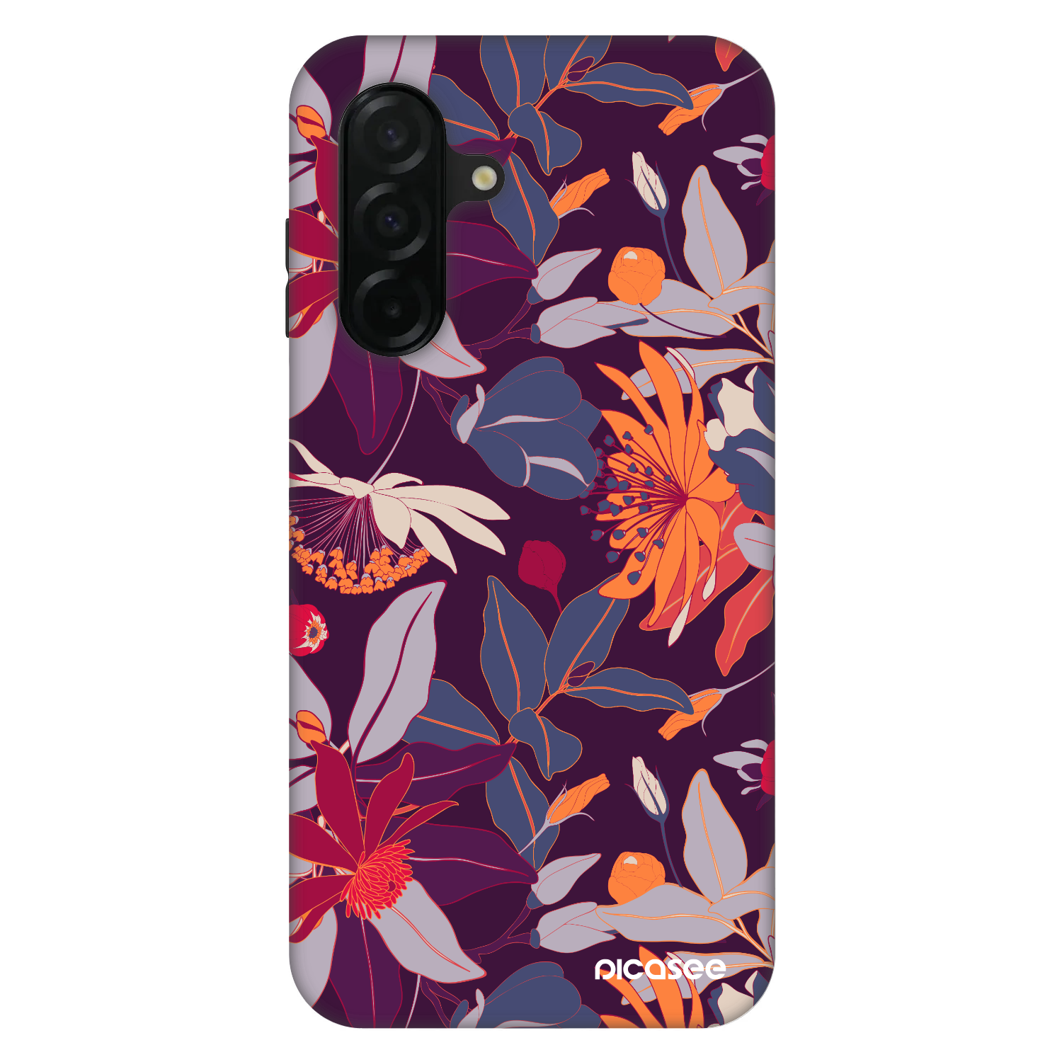 Picasee Fashion Case pre Samsung Galaxy A26 5G A266B - Purple Leaf