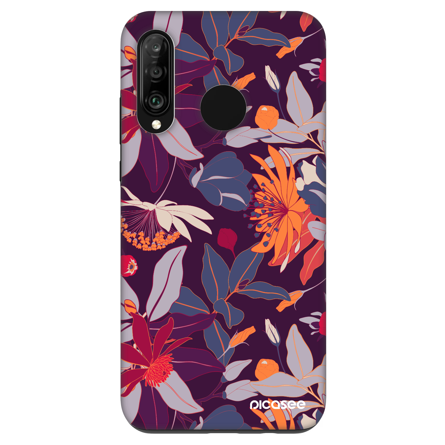 Picasee Fashion Case pre Huawei P30 Lite - Purple Leaf