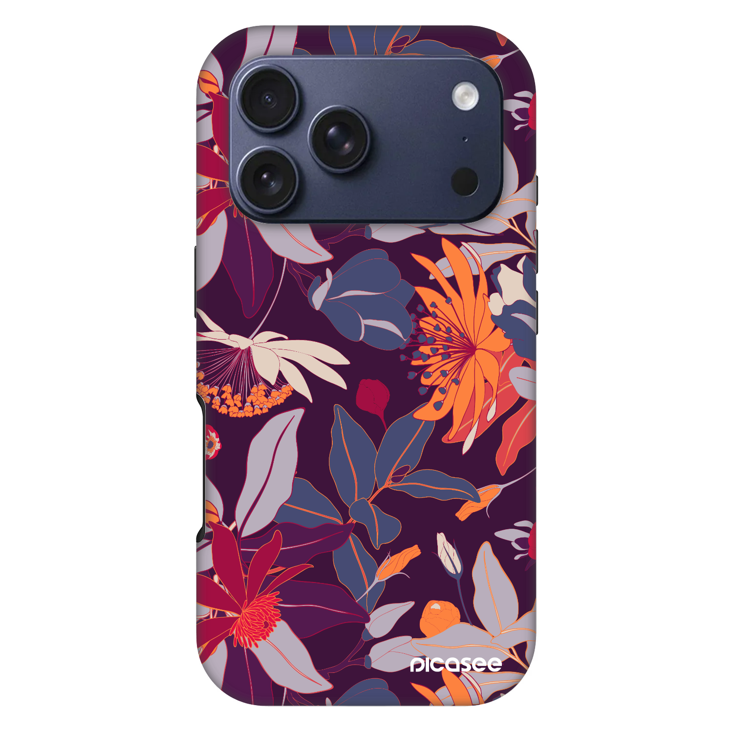Picasee Fashion Case MagSafe pre Apple iPhone 17 Pro - Purple Leaf