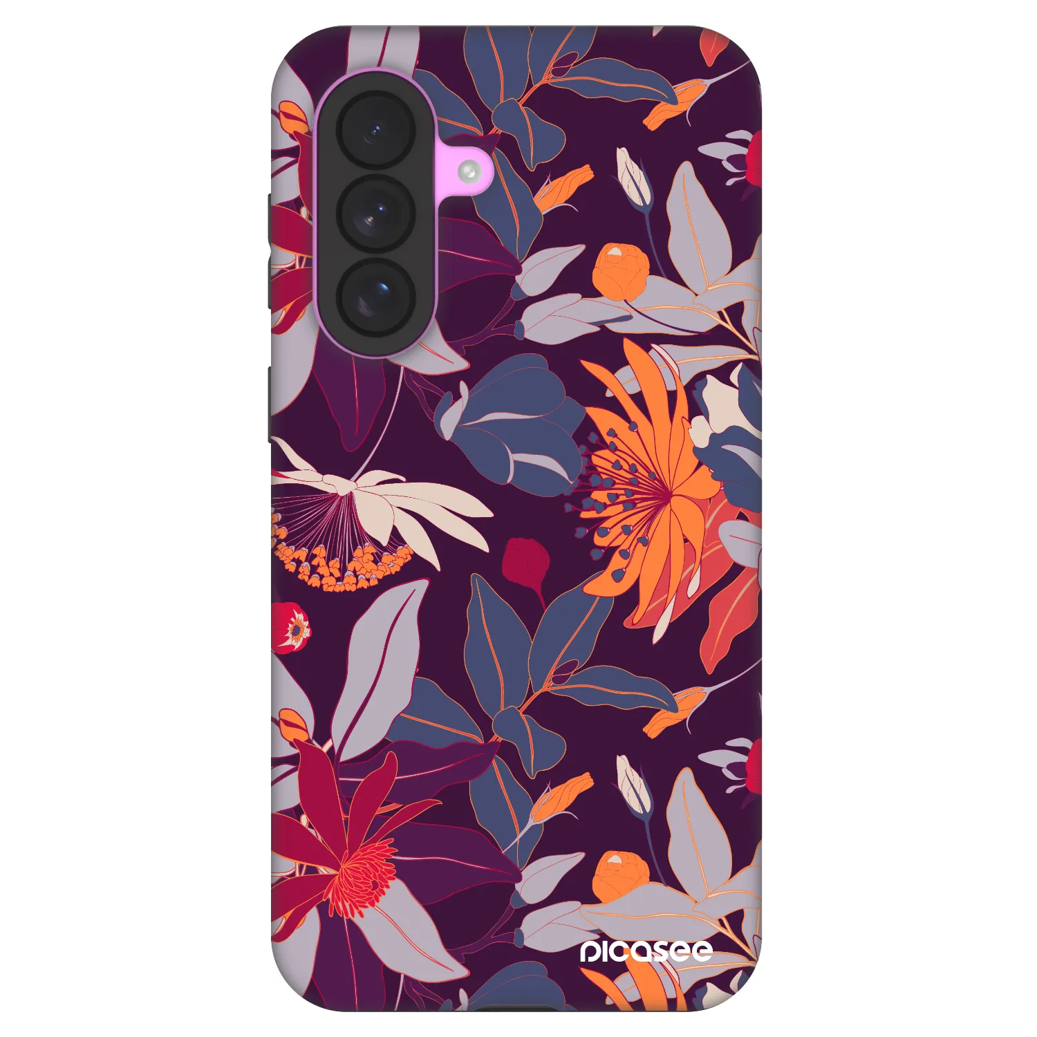 Picasee Fashion Case pre Samsung Galaxy A37 - Purple Leaf