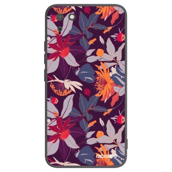 Obal pre Huawei Y5P - Purple Leaf