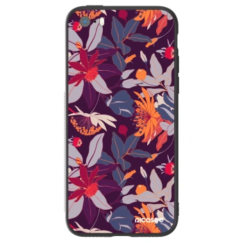 Obal pre Apple iPhone 5/5S/SE - Purple Leaf