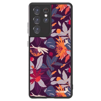 Obal pre Samsung Galaxy S21 Ultra 5G G998B - Purple Leaf