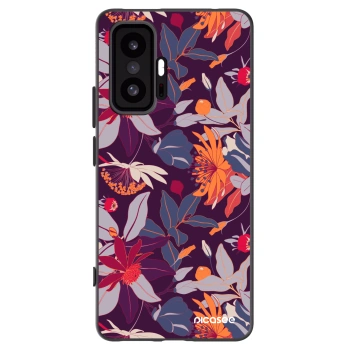 Picasee silikónový čierny obal pre Xiaomi 11T - Purple Leaf