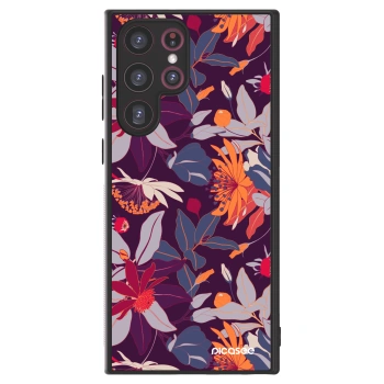 Picasee ULTIMATE CASE pro Samsung Galaxy S22 Ultra 5G - Purple Leaf