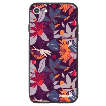 Picasee ULTIMATE CASE pro Apple iPhone SE 2022 - Purple Leaf
