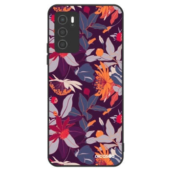 Obal pre OPPO A16s - Purple Leaf