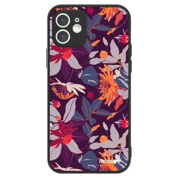 Picasee ULTIMATE CASE MagSafe pro Apple iPhone 12 - Purple Leaf