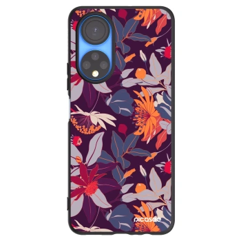 Picasee silikónový čierny obal pre Honor X7 - Purple Leaf