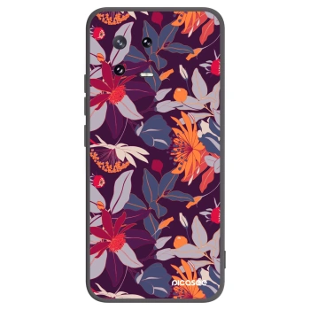 Picasee silikónový čierny obal pre Xiaomi 13 Pro - Purple Leaf