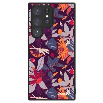 Picasee ULTIMATE CASE PowerShare pro Samsung Galaxy S23 Ultra 5G - Purple Leaf