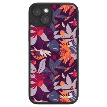 Picasee ULTIMATE CASE pro Apple iPhone 15 Plus - Purple Leaf