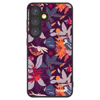 Picasee ULTIMATE CASE PowerShare pro Samsung Galaxy S24 S921B 5G - Purple Leaf