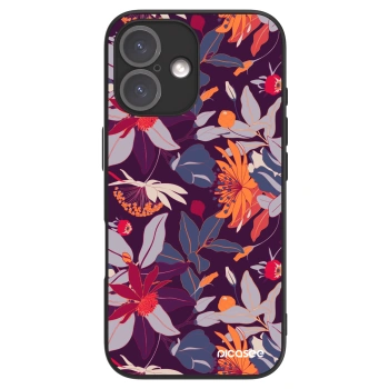 Picasee ULTIMATE CASE MagSafe pro Apple iPhone 16 - Purple Leaf