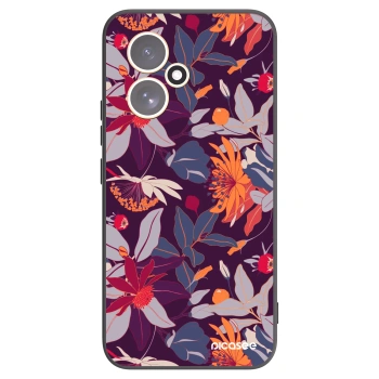 Picasee silikónový čierny obal pre Honor 400 5G - Purple Leaf