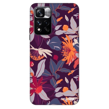Obal pre Xiaomi Redmi Note 11 Pro 5G - Purple Leaf