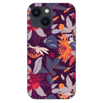 Obal pre Apple iPhone 13 mini - Purple Leaf