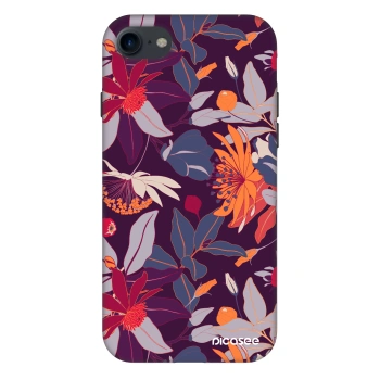 Obal pre Apple iPhone SE 2020 - Purple Leaf