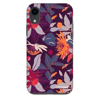 Obal pre Apple iPhone XR - Purple Leaf