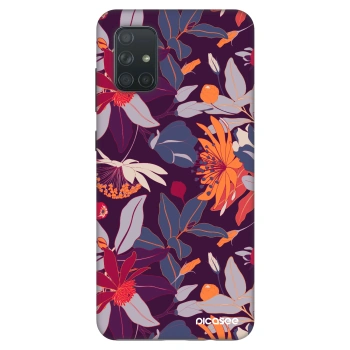 Obal pre Samsung Galaxy A71 A715F - Purple Leaf