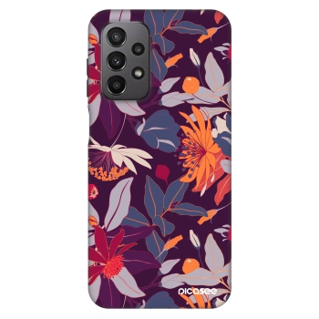 Obal pre Samsung Galaxy A23 A236B 5G - Purple Leaf