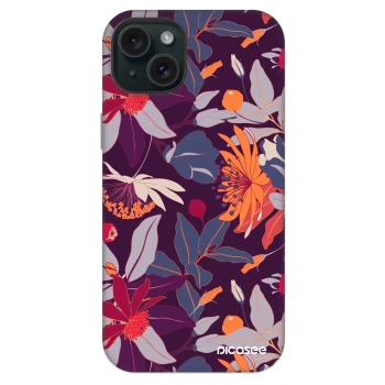 Obal pre Apple iPhone 14 Plus - Purple Leaf