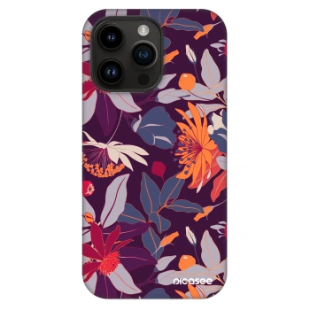 Obal pre Apple iPhone 14 Pro Max - Purple Leaf