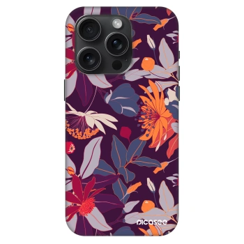 Obal pre Apple iPhone 15 Pro - Purple Leaf